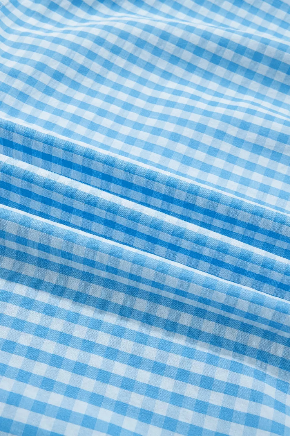 Knot Back Ruffled Short Sleeve Gingham Maxi Dress
