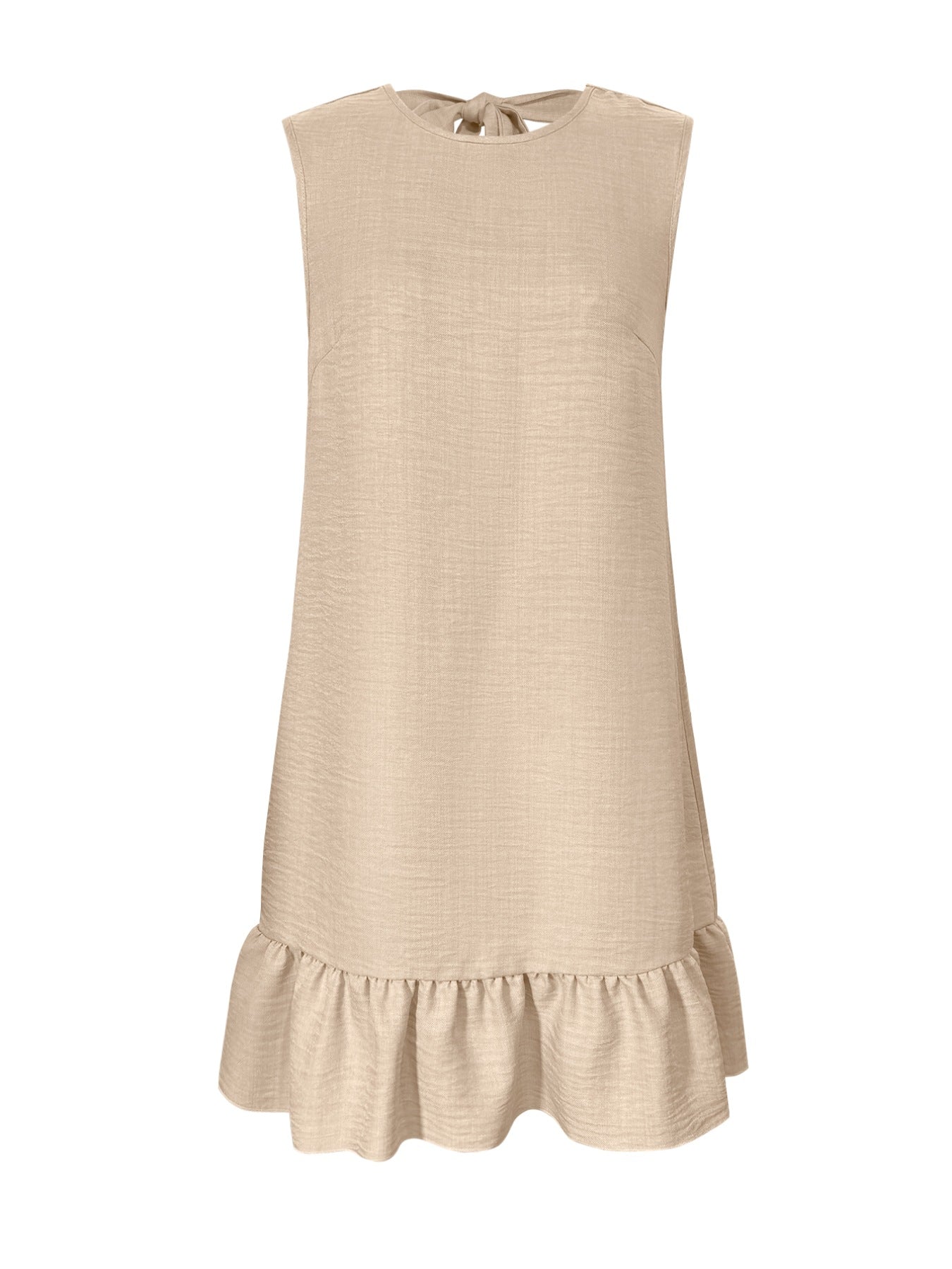 Sleeveless Ruffle Hem Mini Dress