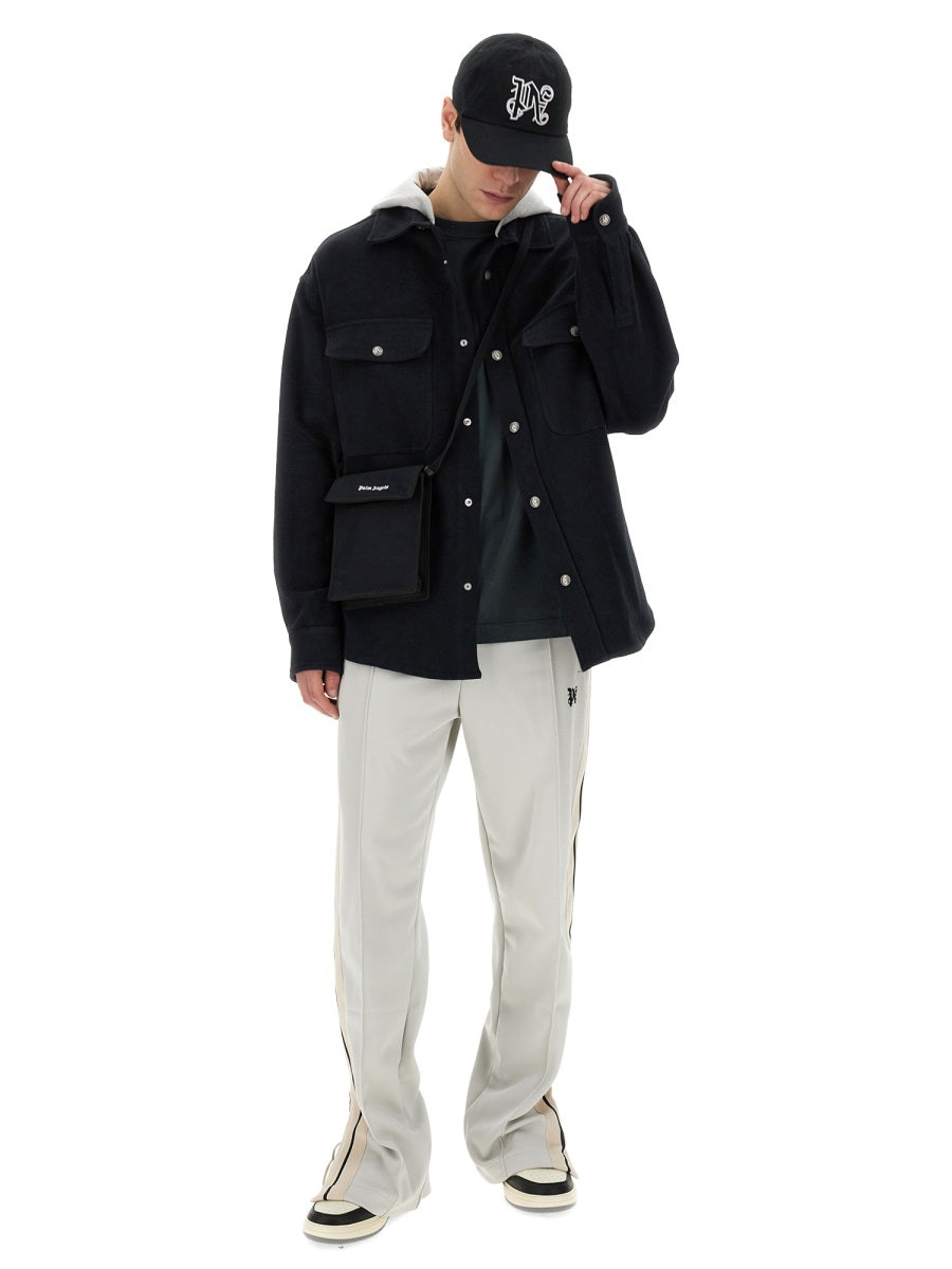 Palm Angels Men Shirt-Jacket With Monogram