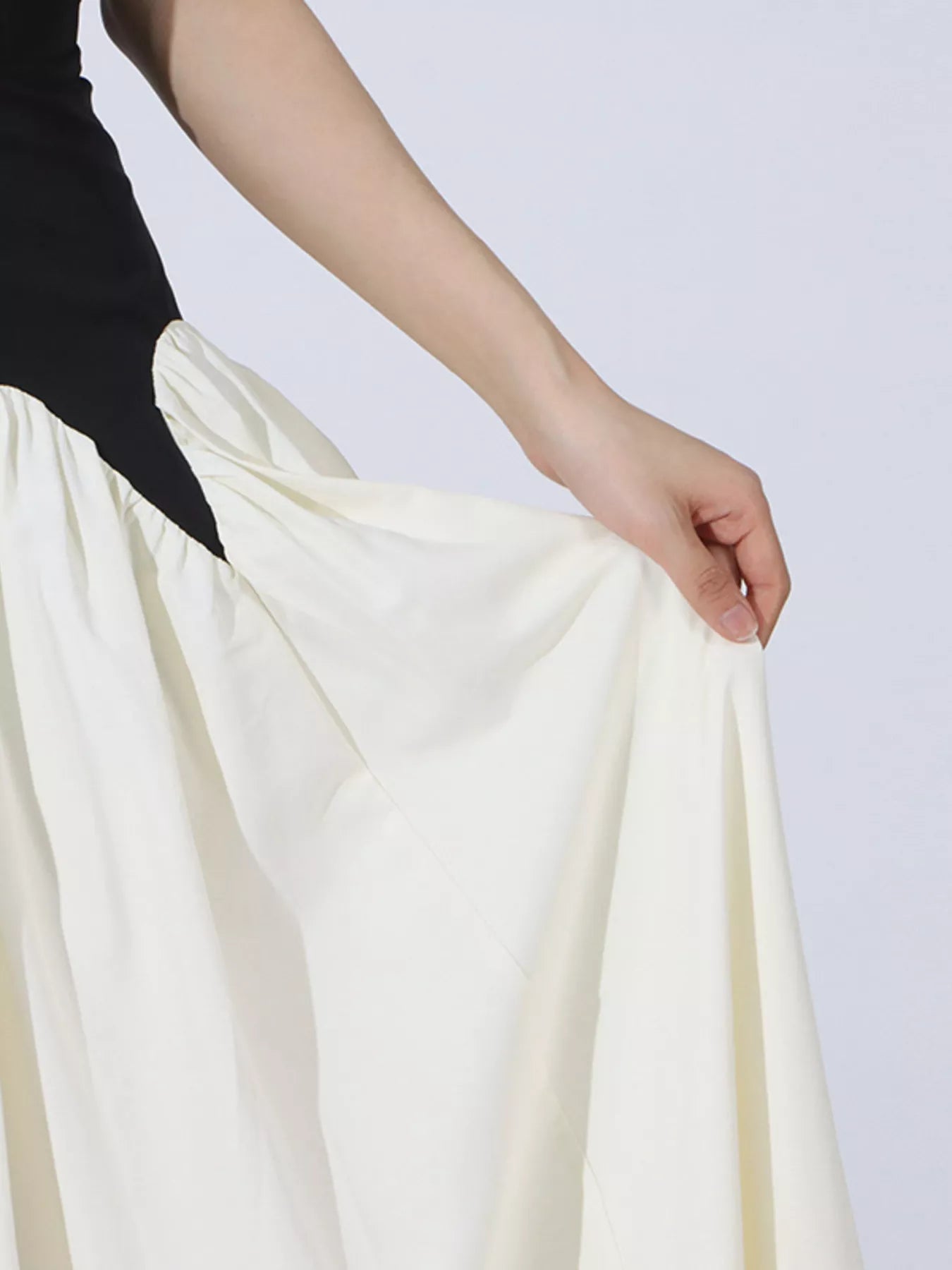 Two Tone Tube Maxi Dress