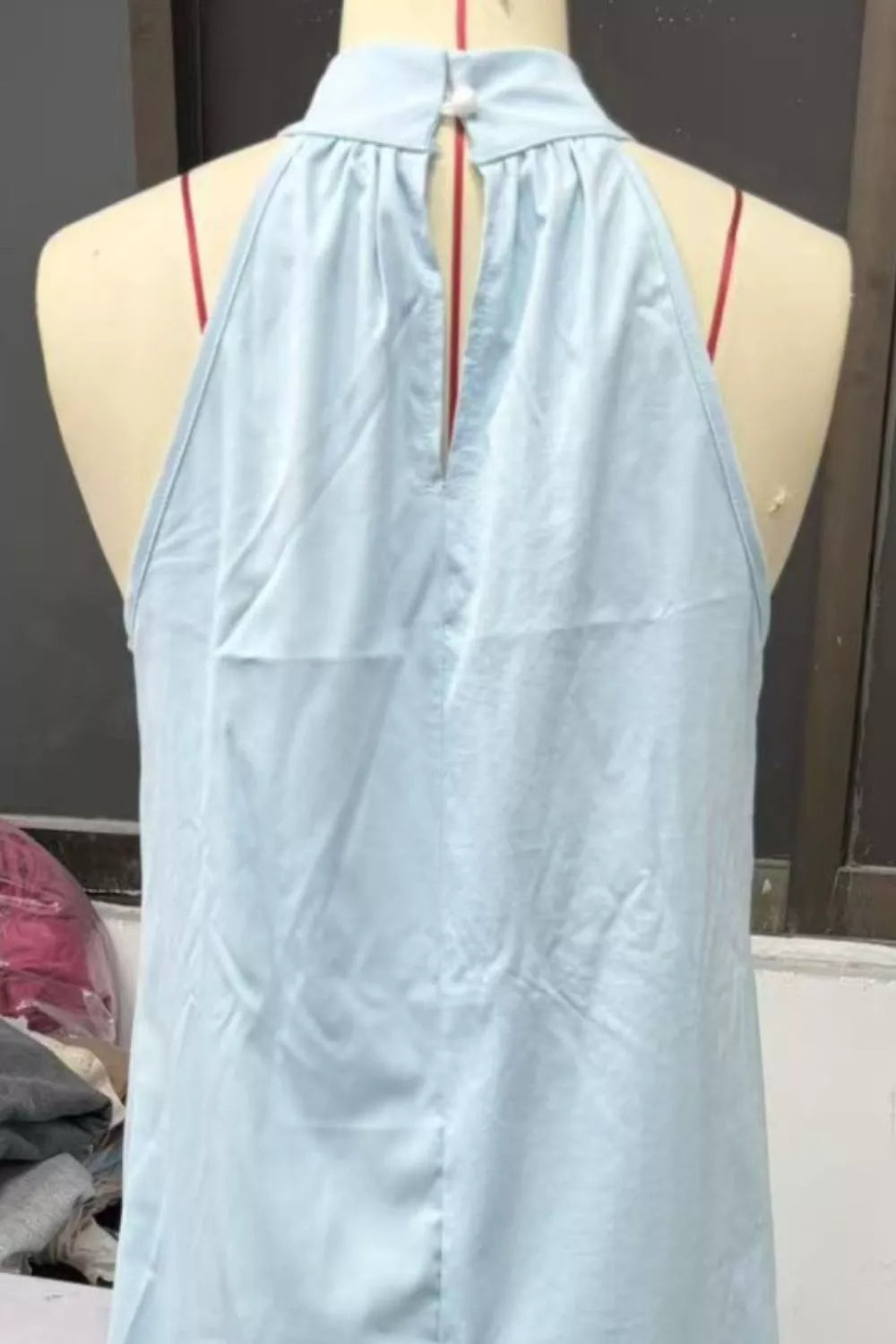 Halter Neck Sleeveless Maxi Dress