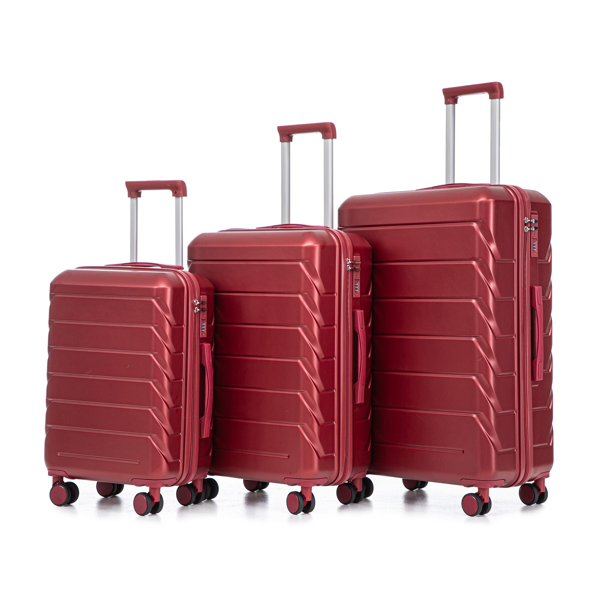 3-Piece ABS Spinner Wheel Luggage Set