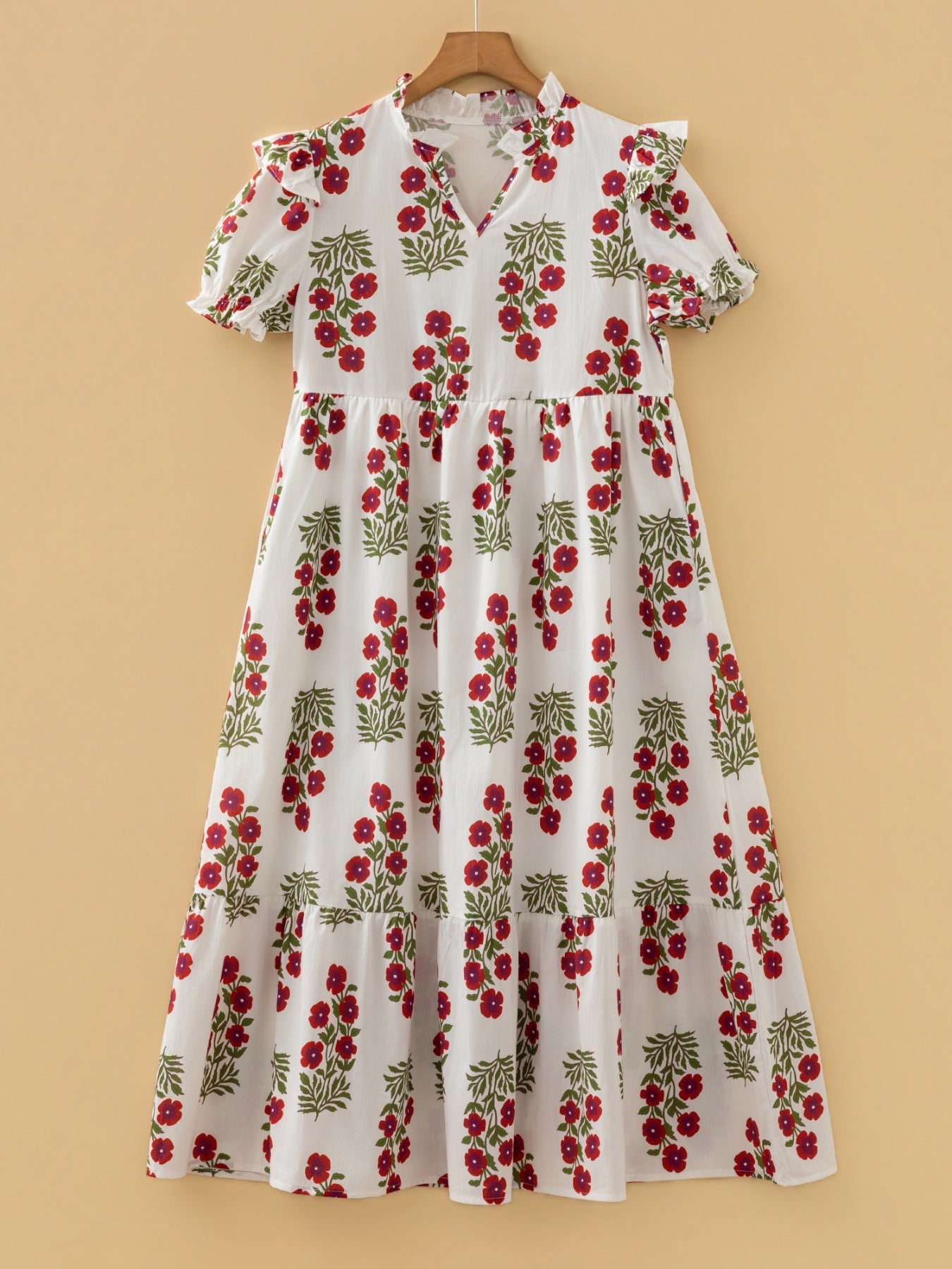 Floral Print Casual Mini Dress