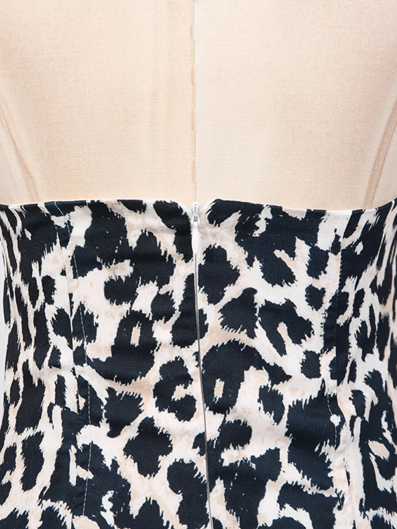 Leopard Print Halter Neck Mini Dress