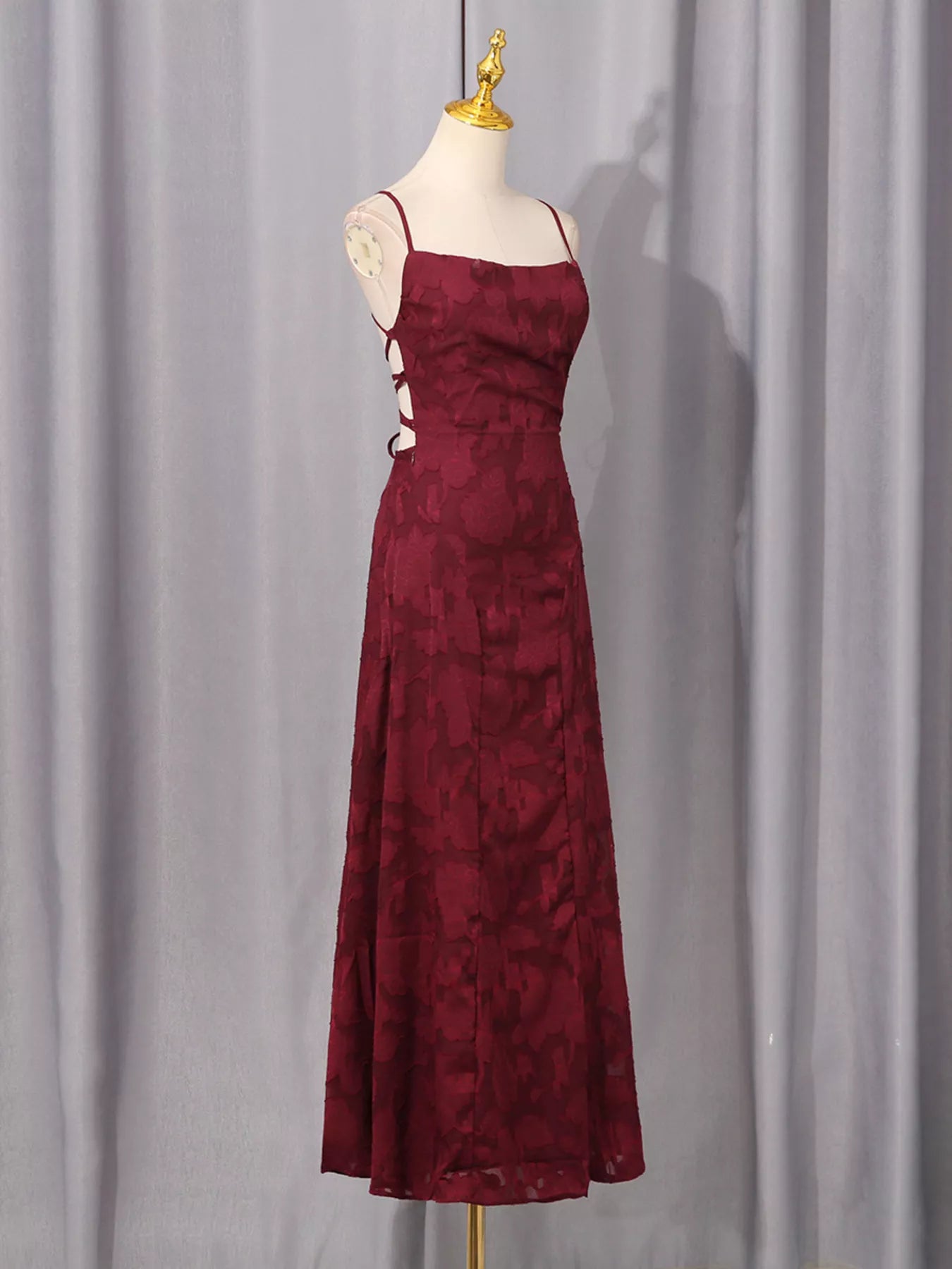Lace Spaghetti Strap Maxi Dress