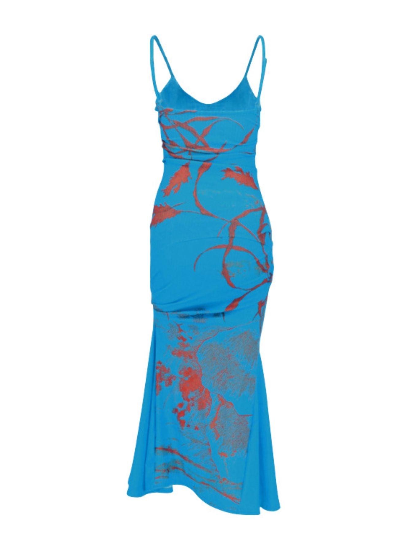 Printed Spaghetti Strap Maxi Dress