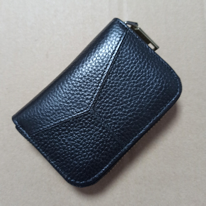 Soft Top-Grain Leather Multifunctional Coin Purse