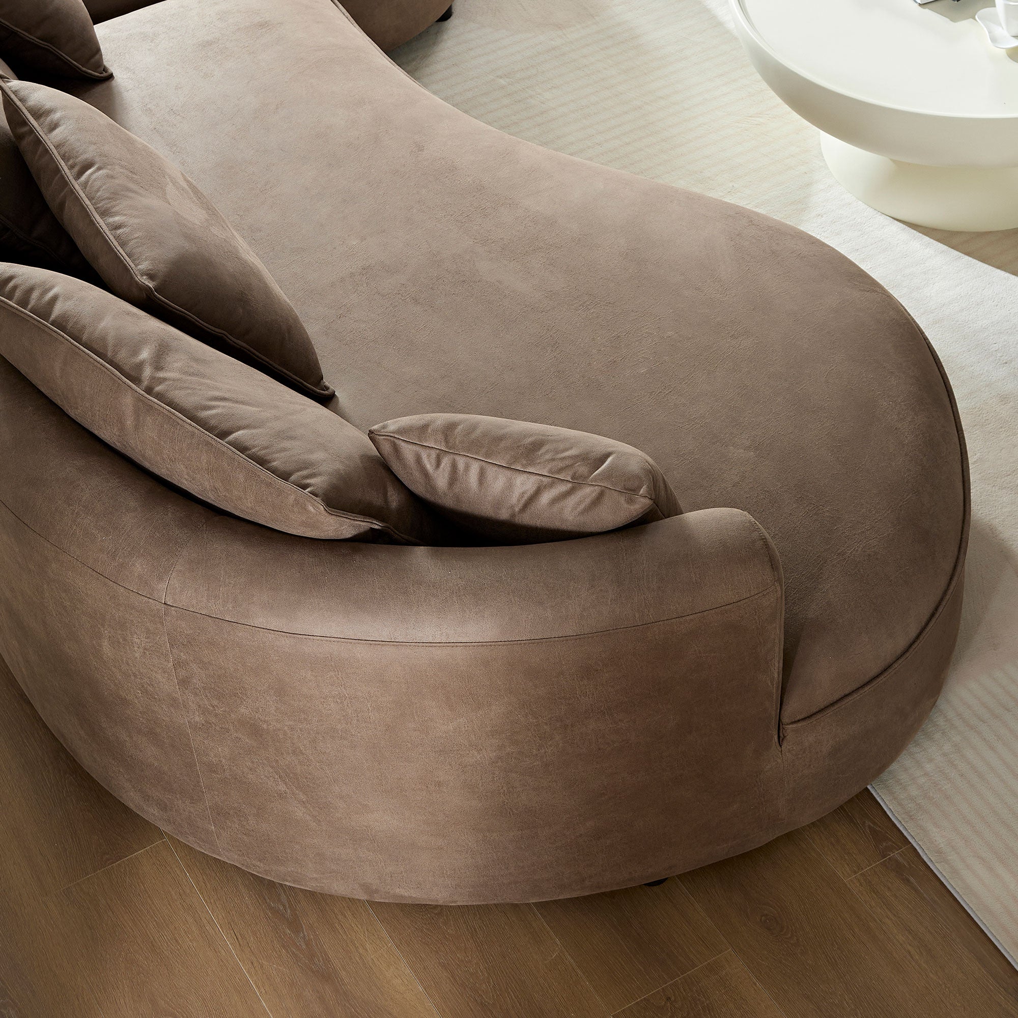 128.74 Inch Modern Sectional Curved Sofa
