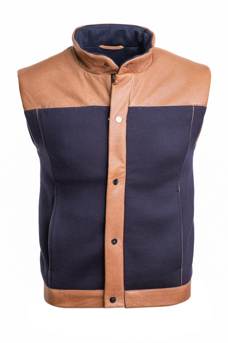 Manrico Cashmere Zip-Up Vest