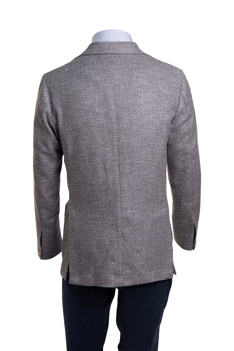 Sartorio Woven Virgin Wool-Cotton-Silk Sport Jacket