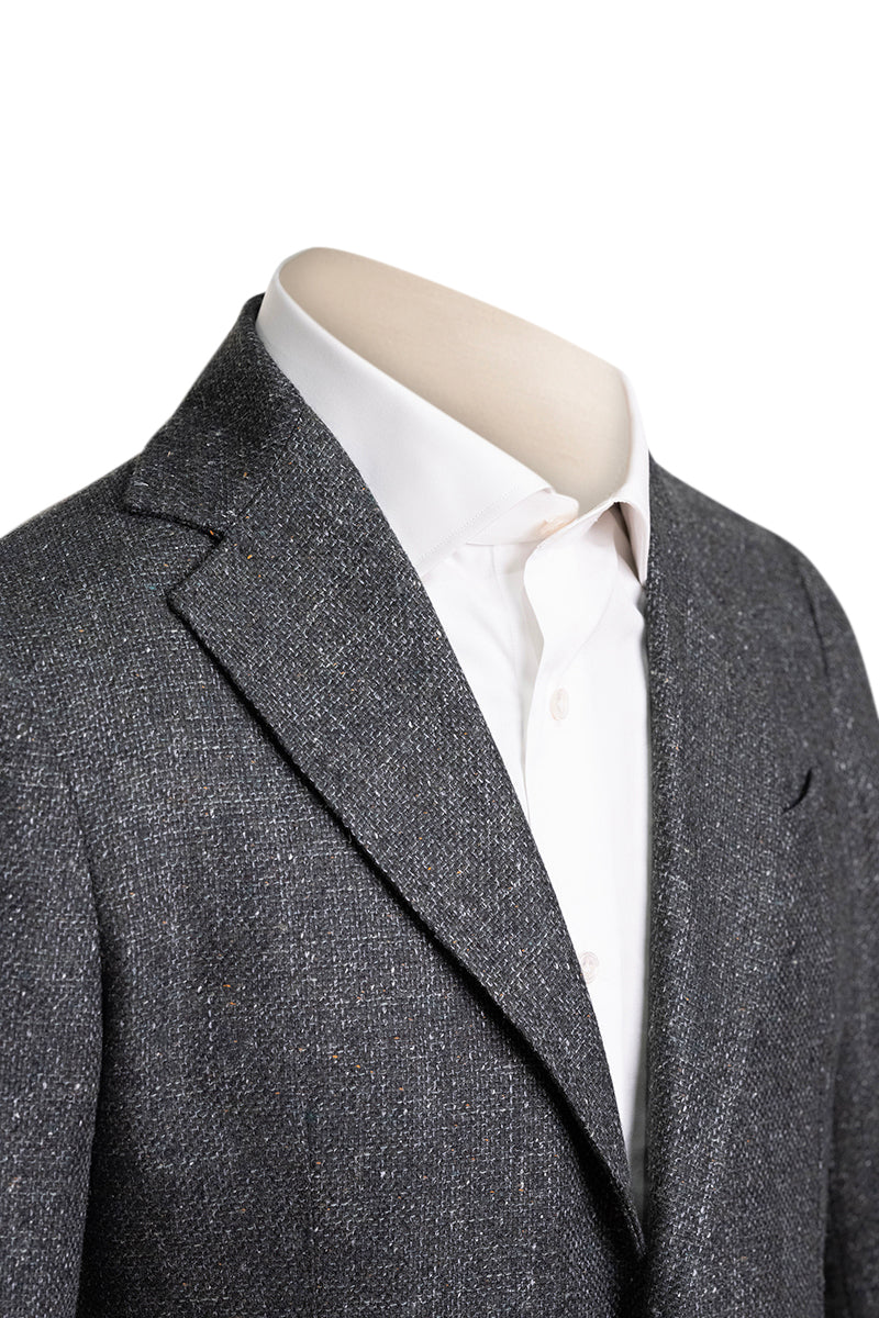 Sartorio Woven Virgin Wool-Silk-Linen Sport Jacket