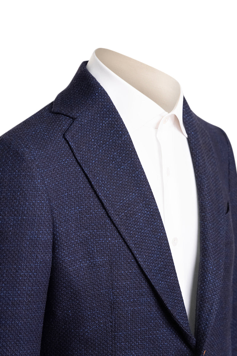 Sartorio Birdseye Virgin Wool-Silk-Cotton Sport Jacket