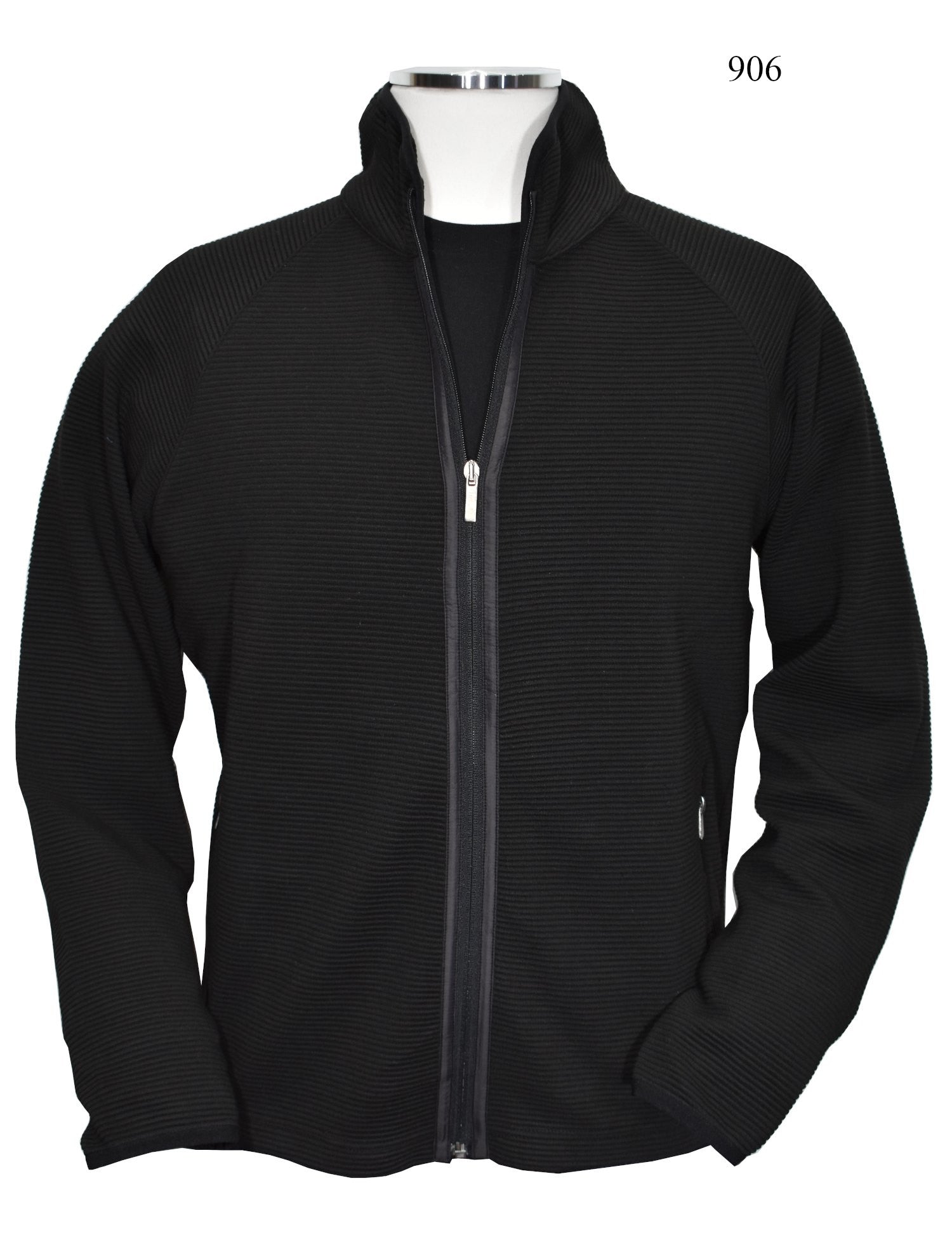 906 Black Soho Rib Jacket