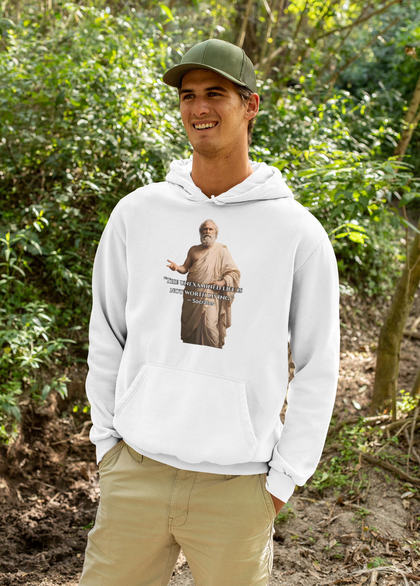 “The unexamined life is not worth living.” - Under ArmourⓇ athletic t-shirt