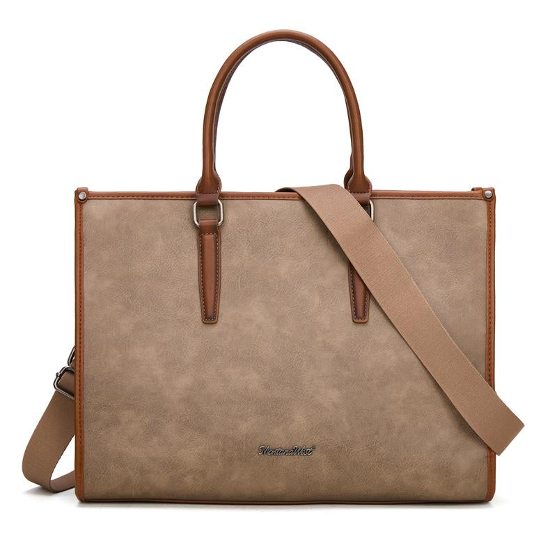 Montana West Laptop Tote Bag for Women 15.6 Inch Waterproof Leather Computer Bags Business Office Work Briefcase
