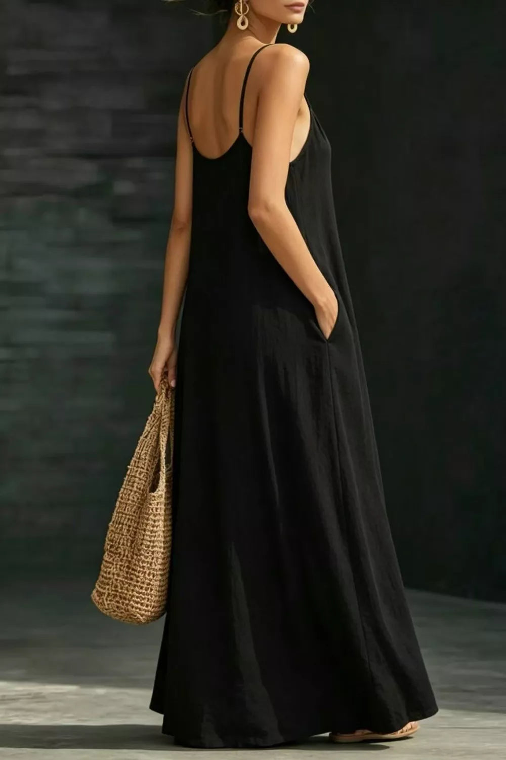 Sleeveless Loose Fit Maxi Dress