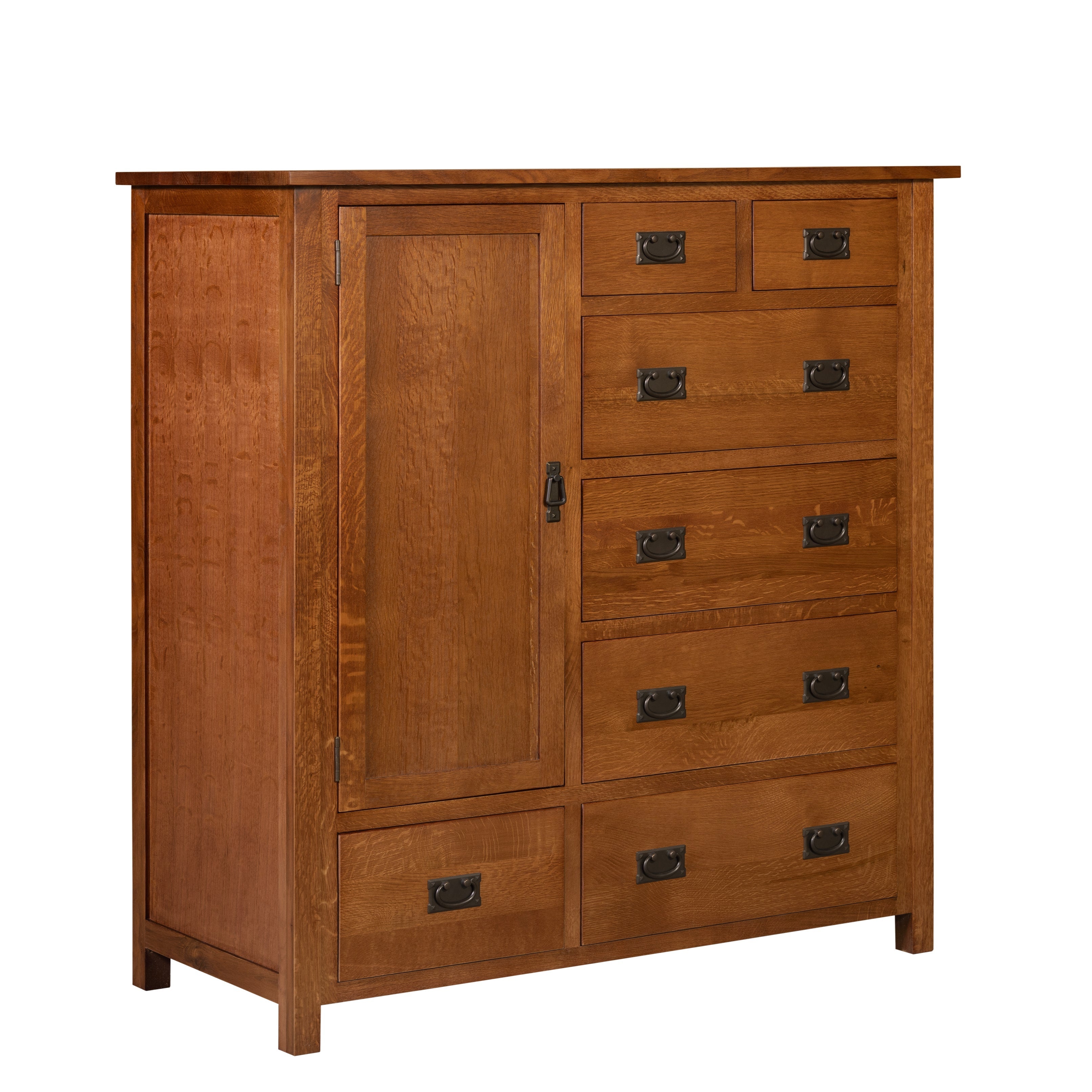 Mission Style Solid Oak Chest of Drawers - Michael's Cherry (MC-A)