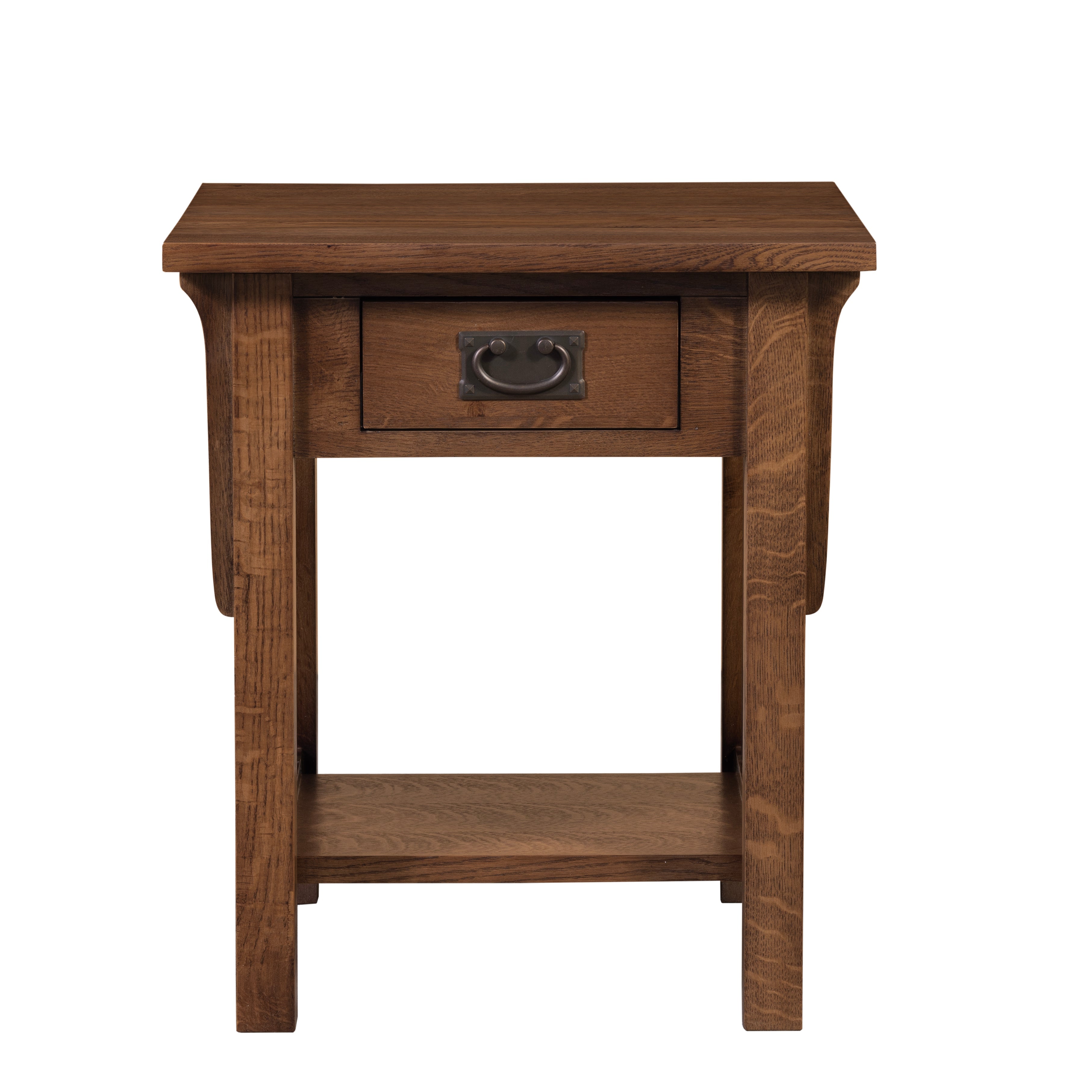 Mission Quarter Sawn Oak 1-Drawer Crofter End Table