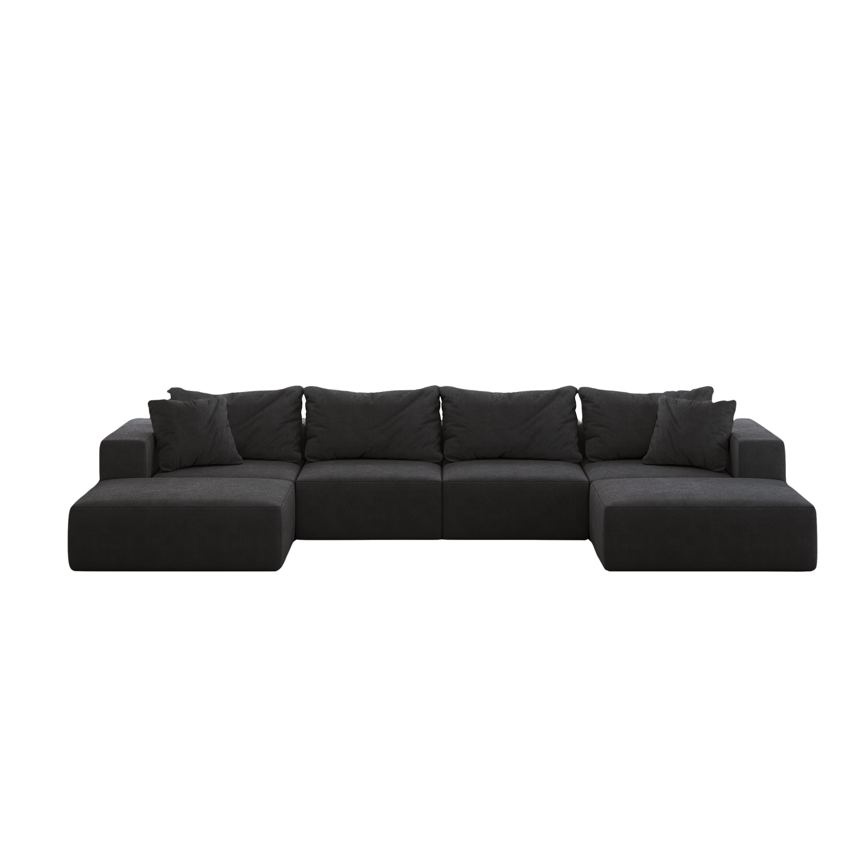 Oversized Sponge Cloud Sofa - Modern Upholstered Sectional Couch