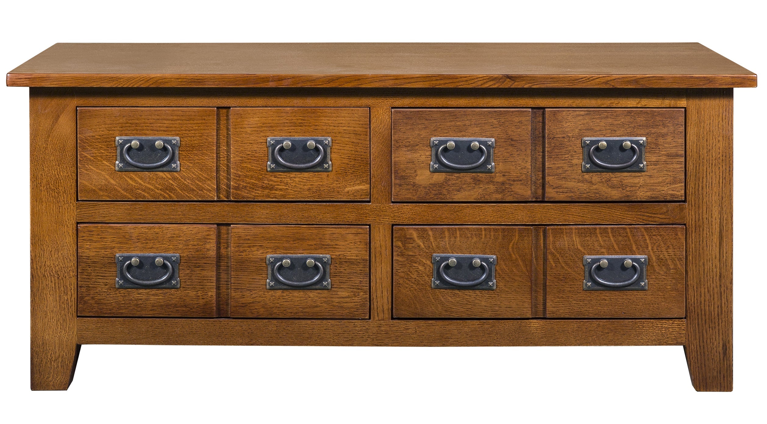 Mission 8 Drawer Coffee Table