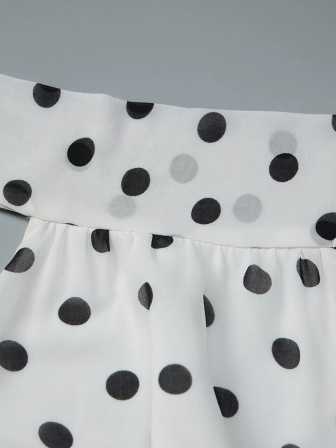 Polka Dot Halter Neck Ruffle Dress