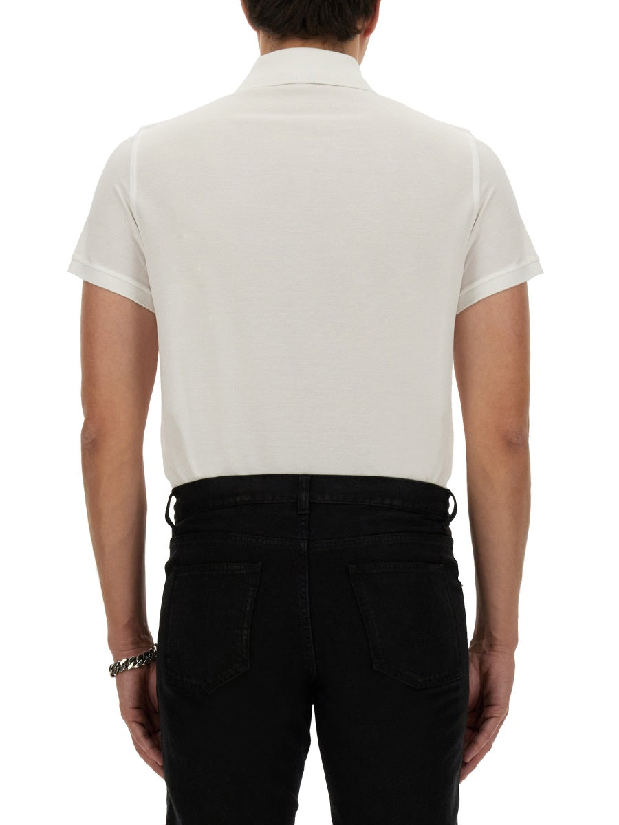 Saint Laurent Men Monogram Polo