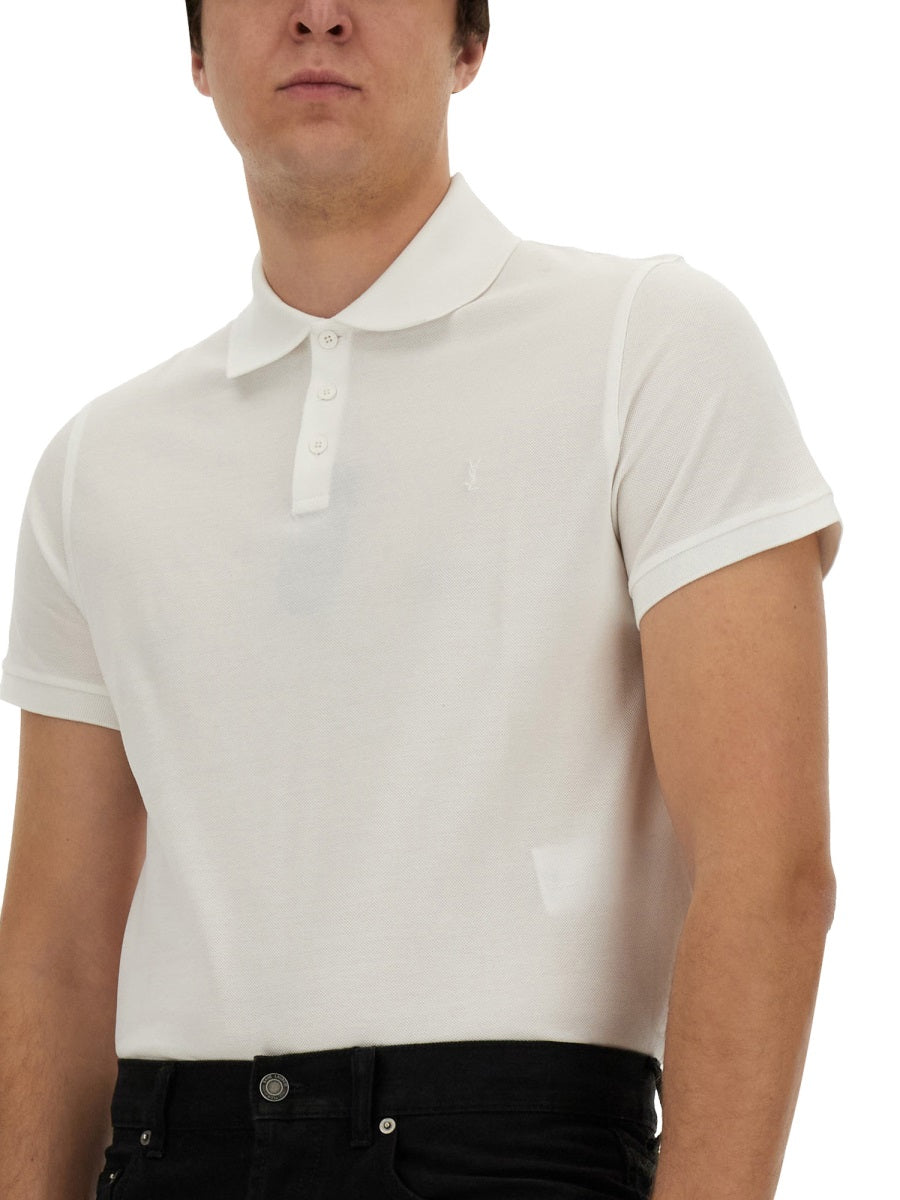 Saint Laurent Men Monogram Polo
