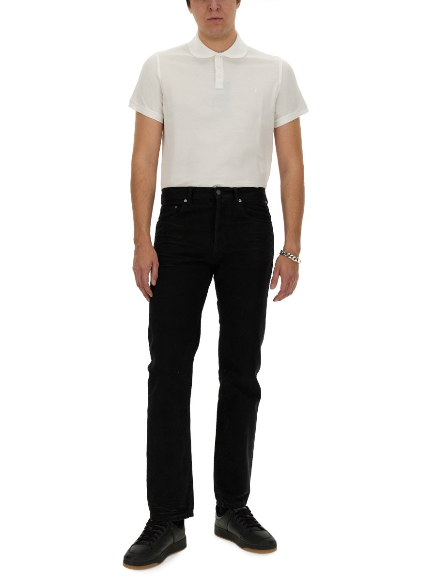 Saint Laurent Men Monogram Polo