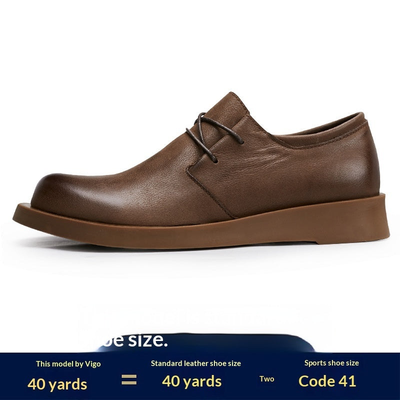 Mens Breathable Casual Leather Shoes