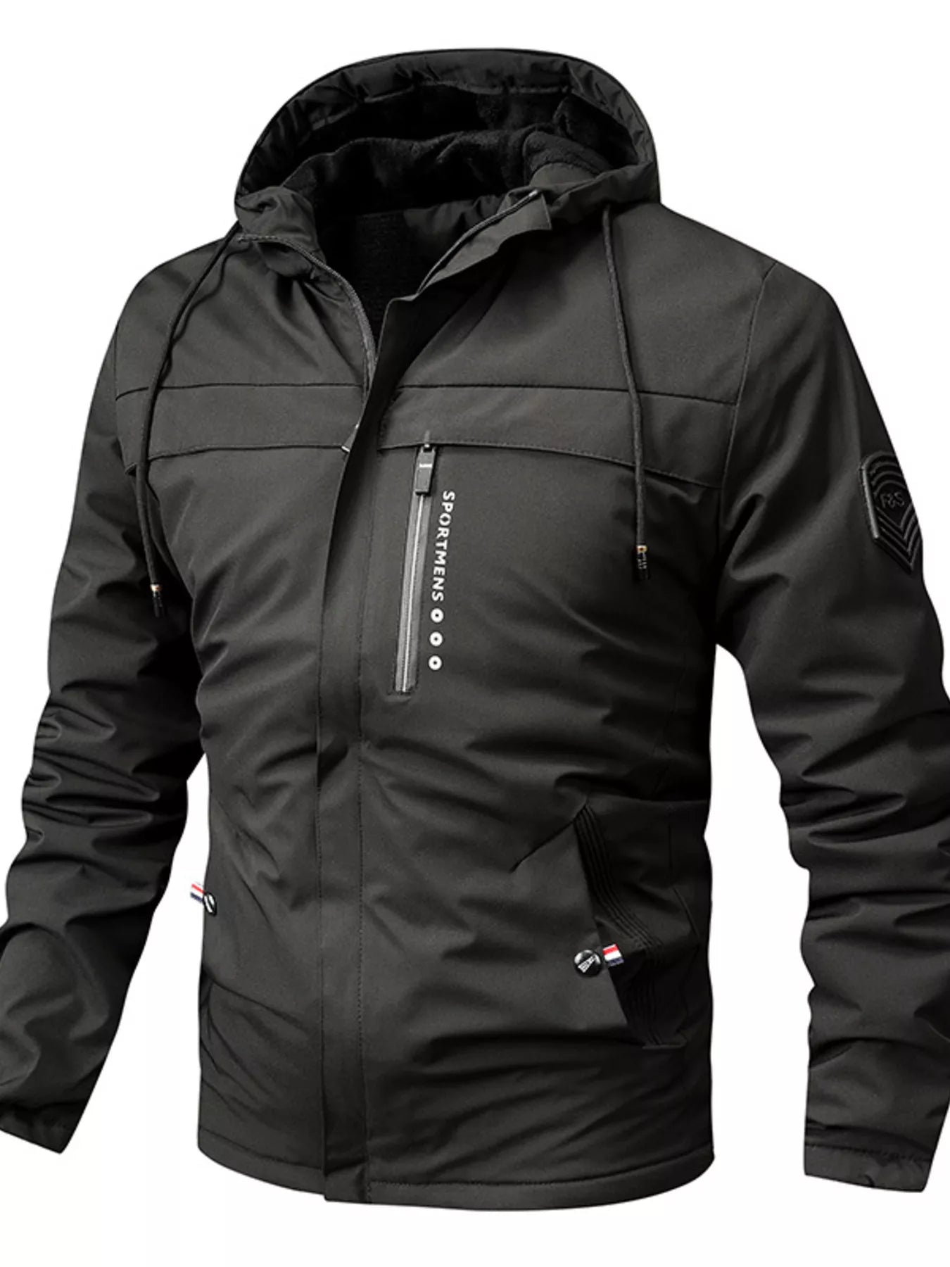 Men's Plus Size Winter Warm Hooded Parka Jacket