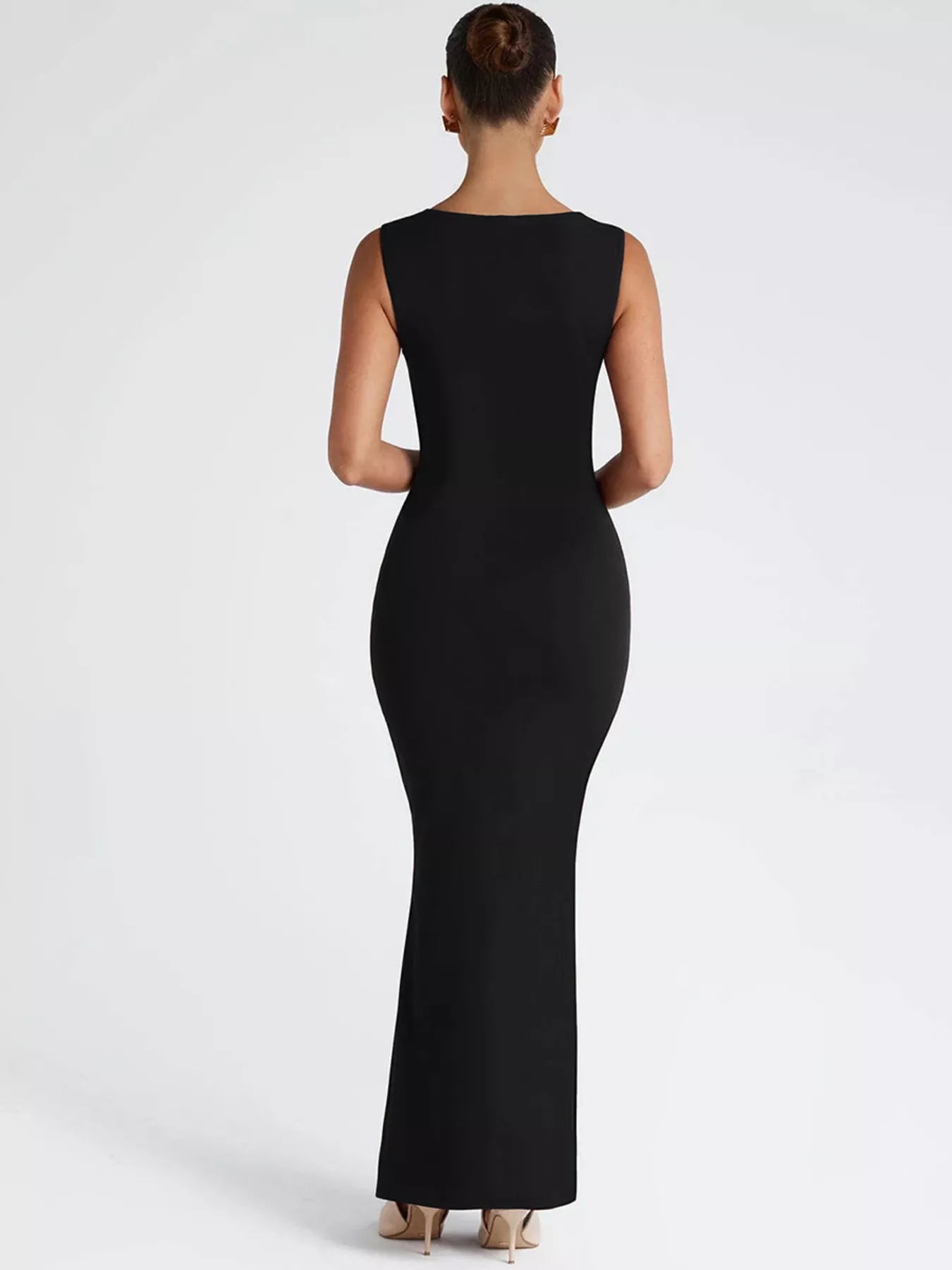 Square Neck Sleeveless Maxi Dress