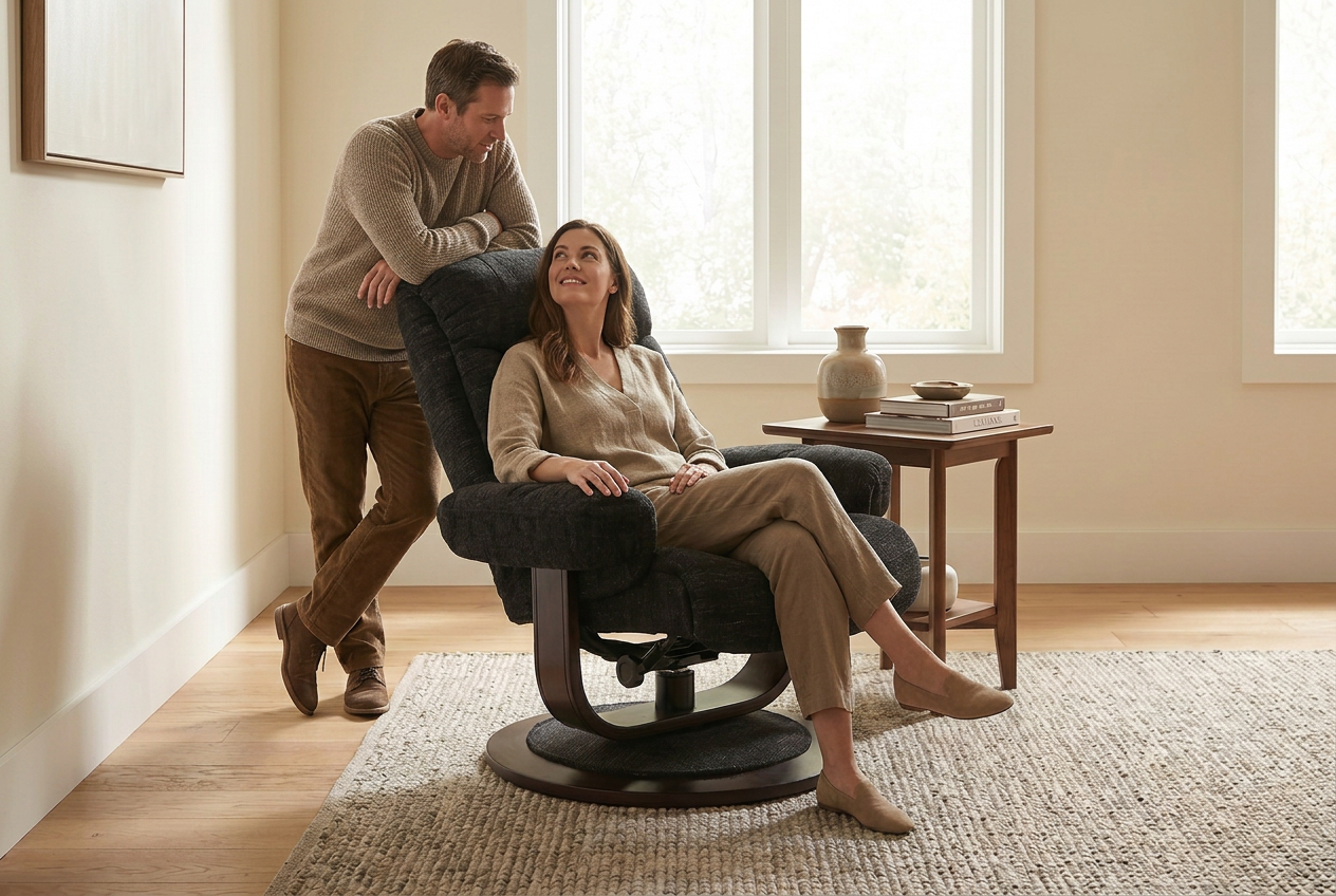 Oslo Euro Recliner w/ Ottoman