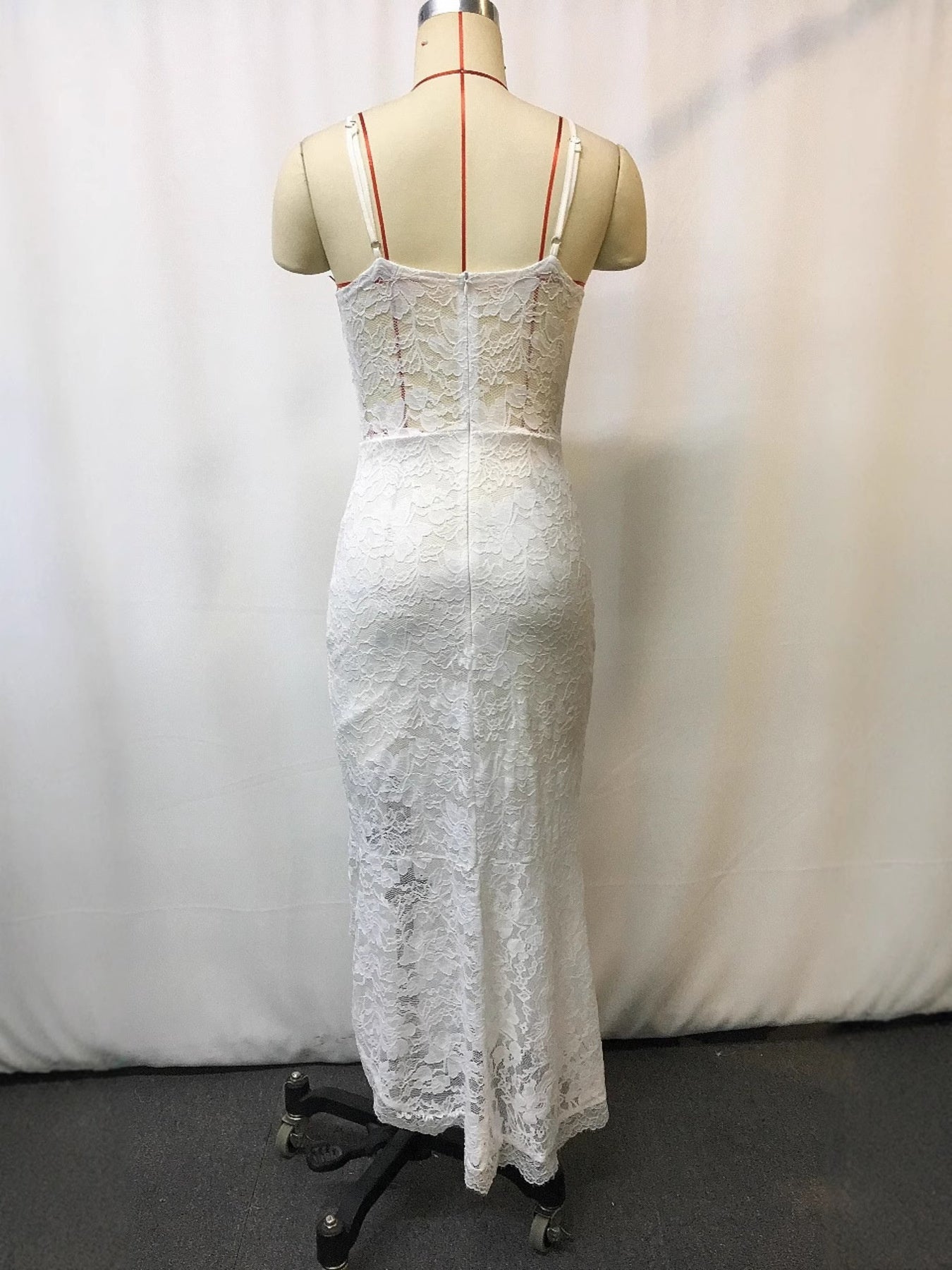 Full Size Lace V-Neck Sleeveless Dress Plus Size