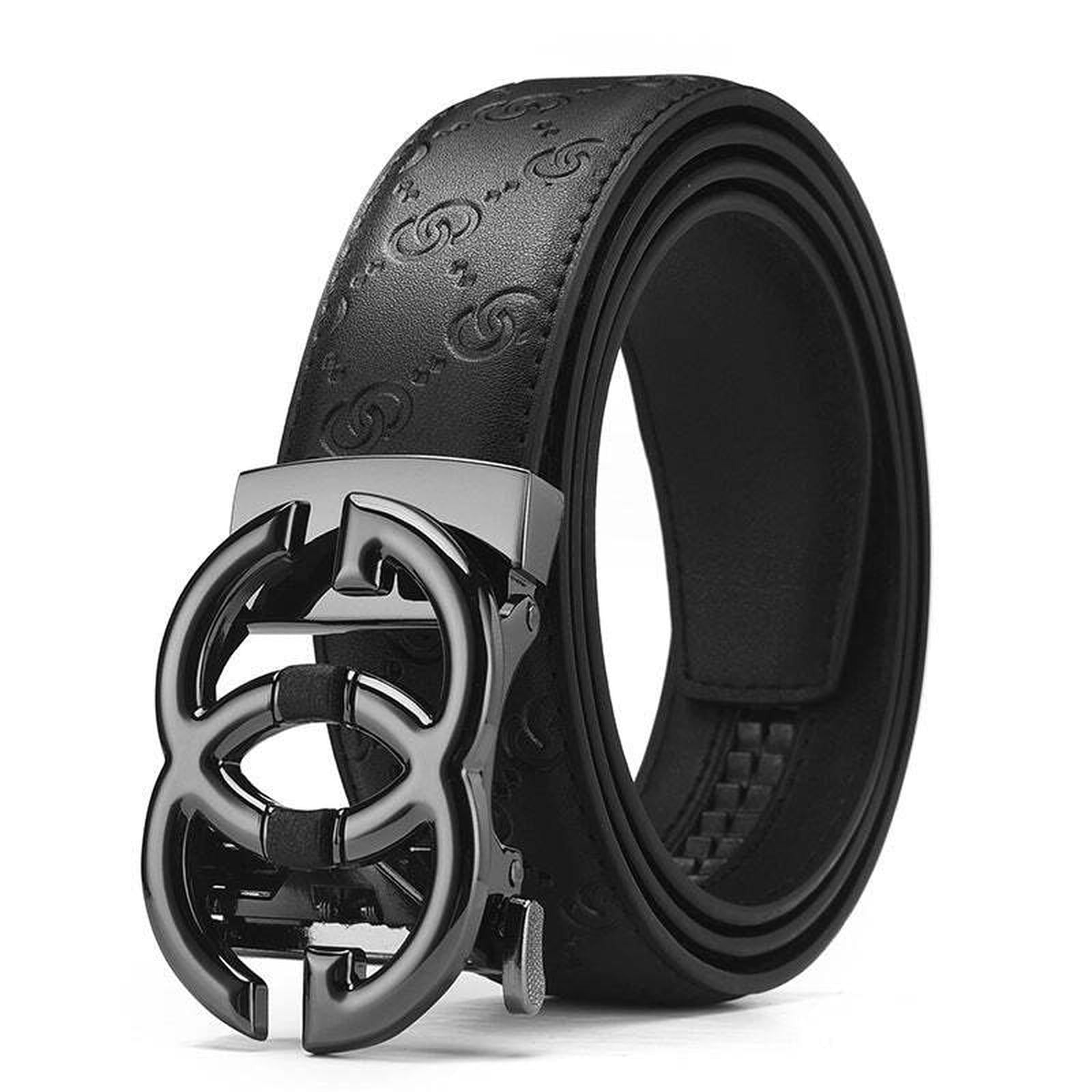 Signature Leather Belt with Automatic Buckle