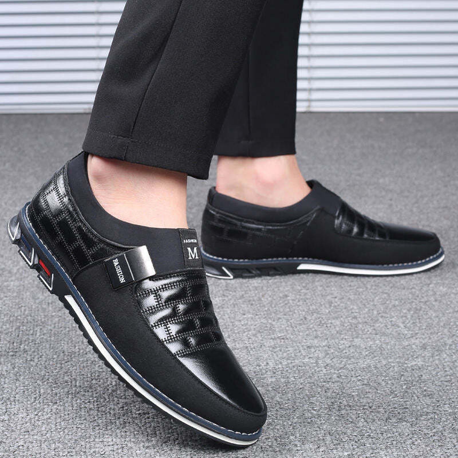 Premium Leather Driving Loafers – Men's Slip-On Moccasins