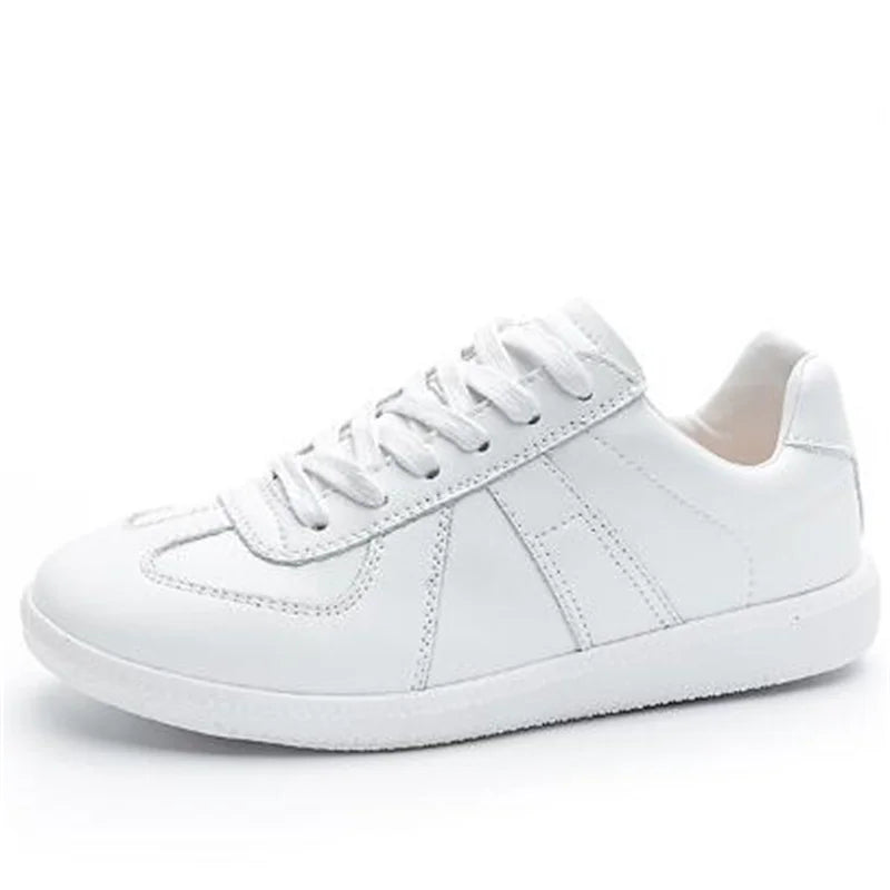 New Splicing Spell Colors Genuine Leather Shoes Flat Sneakers Temperament Trend Shoes Casual Sneakers Women Flats