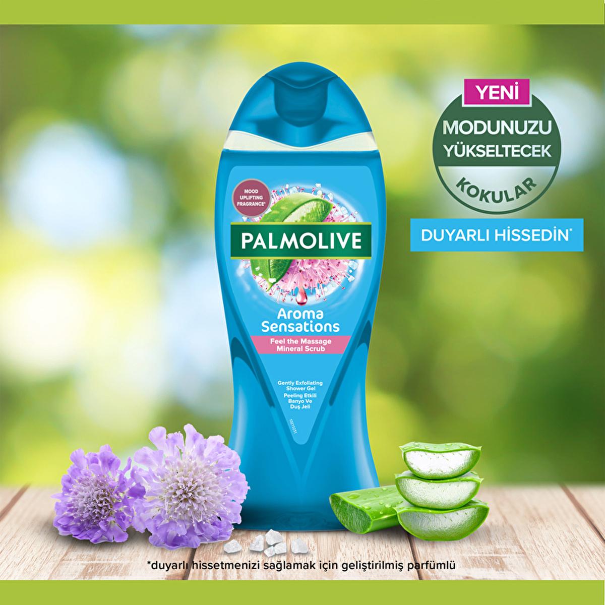 Palmolive Natural Shower Gel with Dead Sea Salt & Aloe Vera - Luxurious Fragrance Body Wash for Soothing Skin, 16.91 fl oz