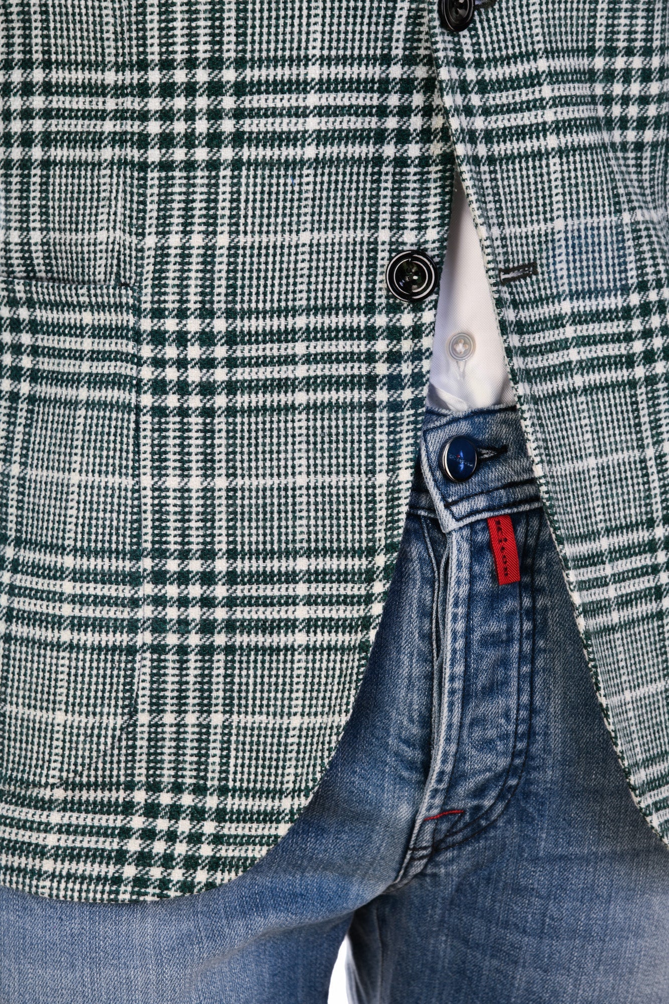 Sartorio Glen Check Plaid Wool-Silk Sport Jacket