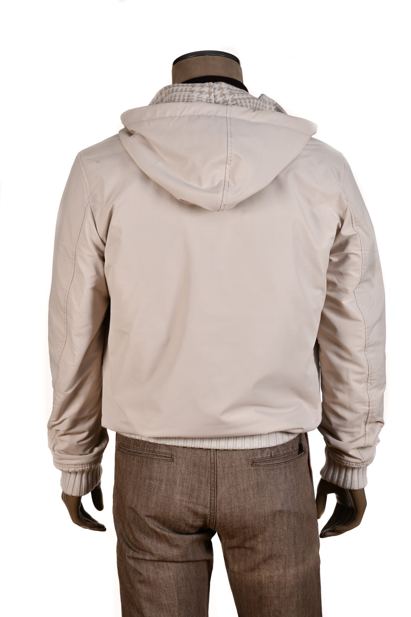Kired by Kiton Barwa Prince of Wales Wool Reversible Jacket