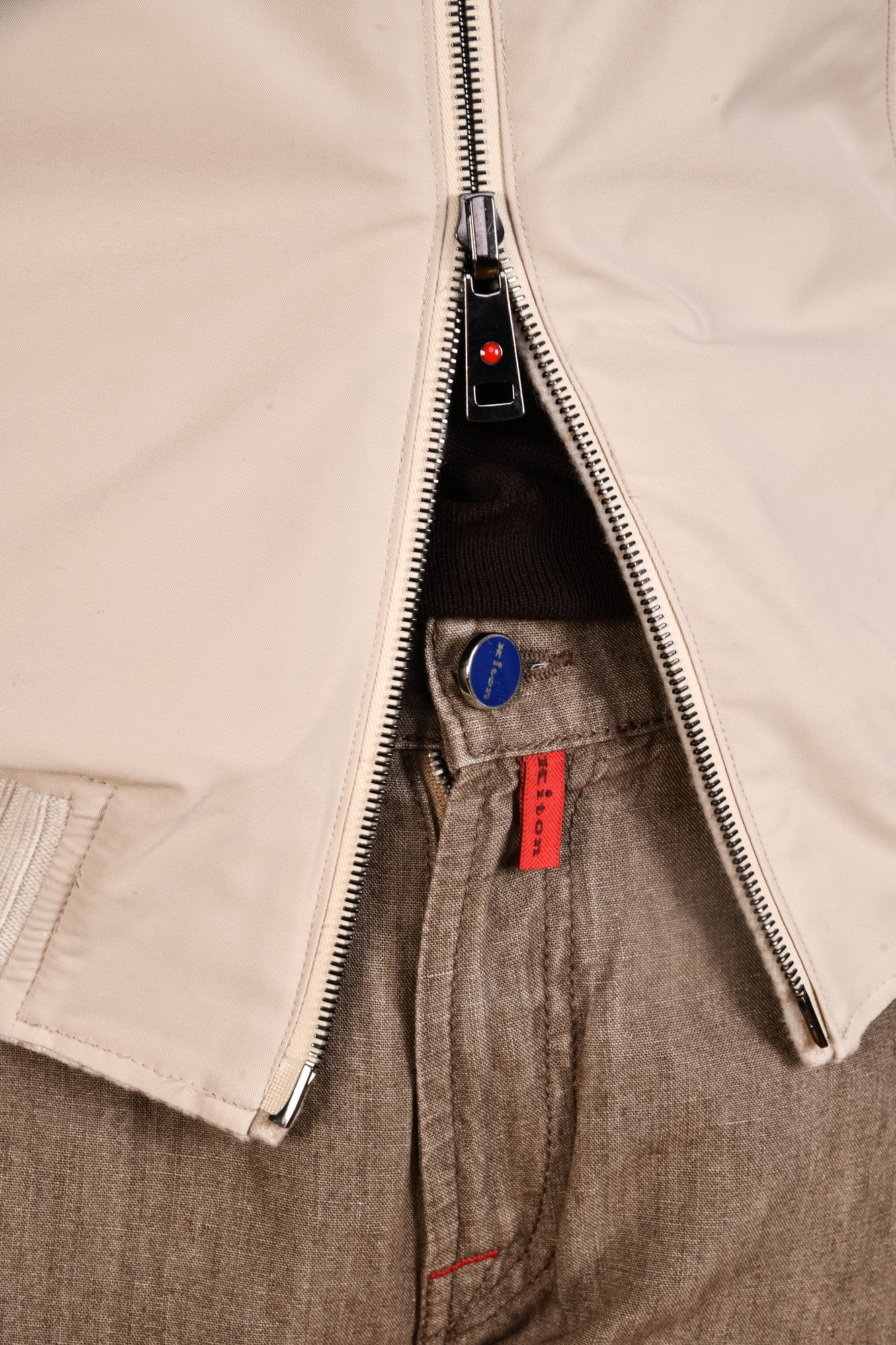 Kired by Kiton Barwa Prince of Wales Wool Reversible Jacket