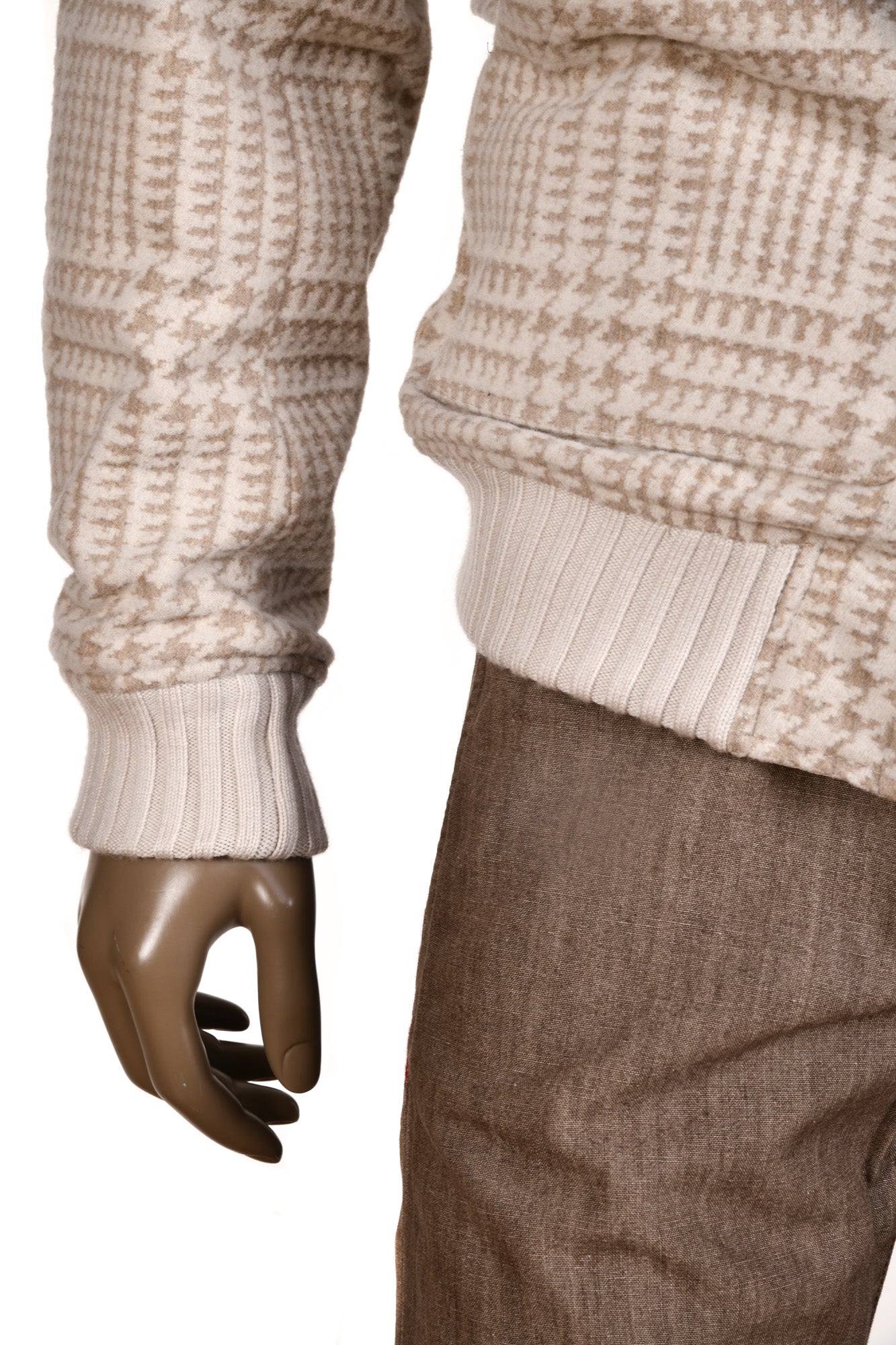 Kired by Kiton Barwa Prince of Wales Wool Reversible Jacket