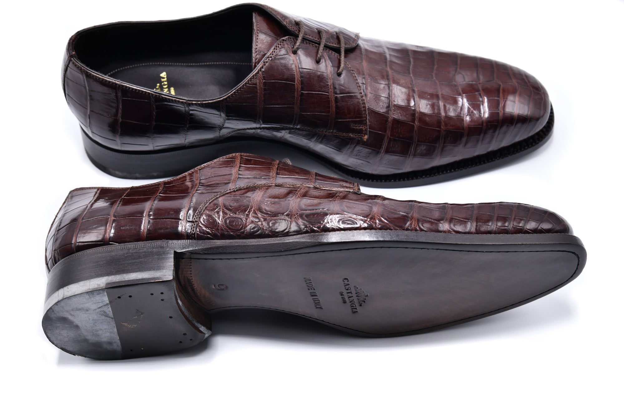 Castangia Crocodile Skin Shoes