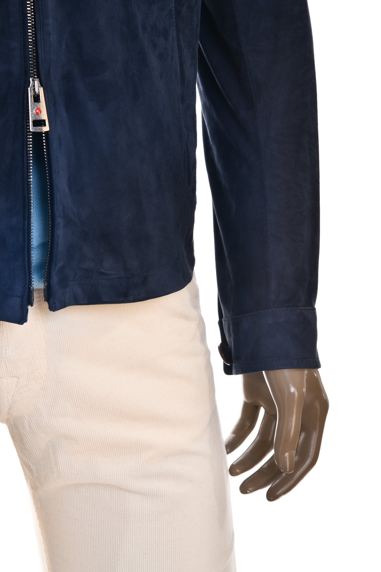 Kired Juan Lambskin Suede Zip-Up Jacket