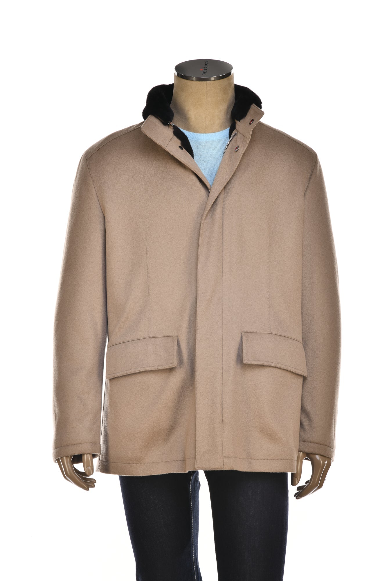 Kired Salta Cashmere/ Beaver Fur Overcoat