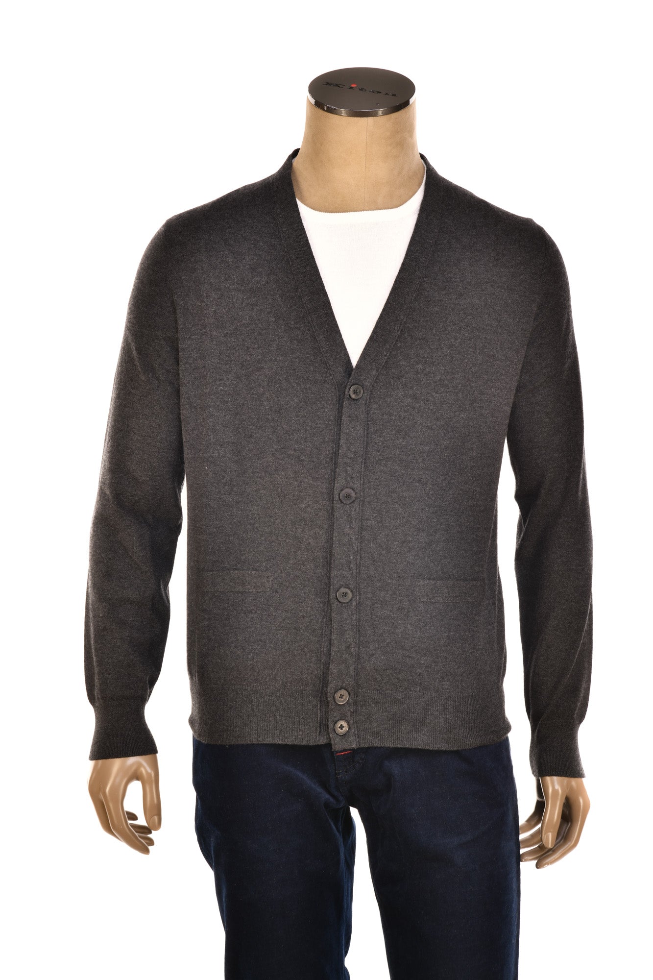 Manrico Cashmere Button Down V-Neck Cardigan