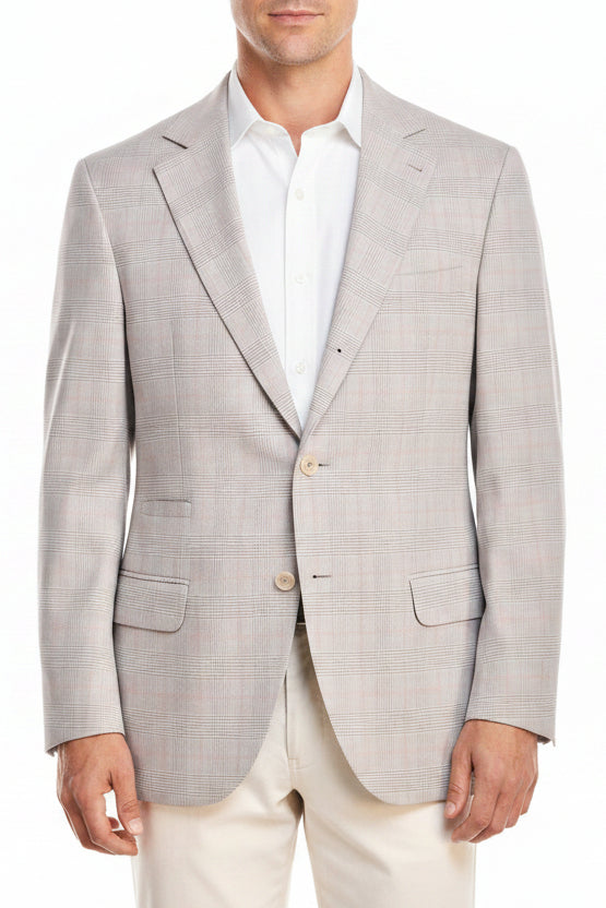 Brunello Cucinelli Glen Check Cotton Sport Jacket
