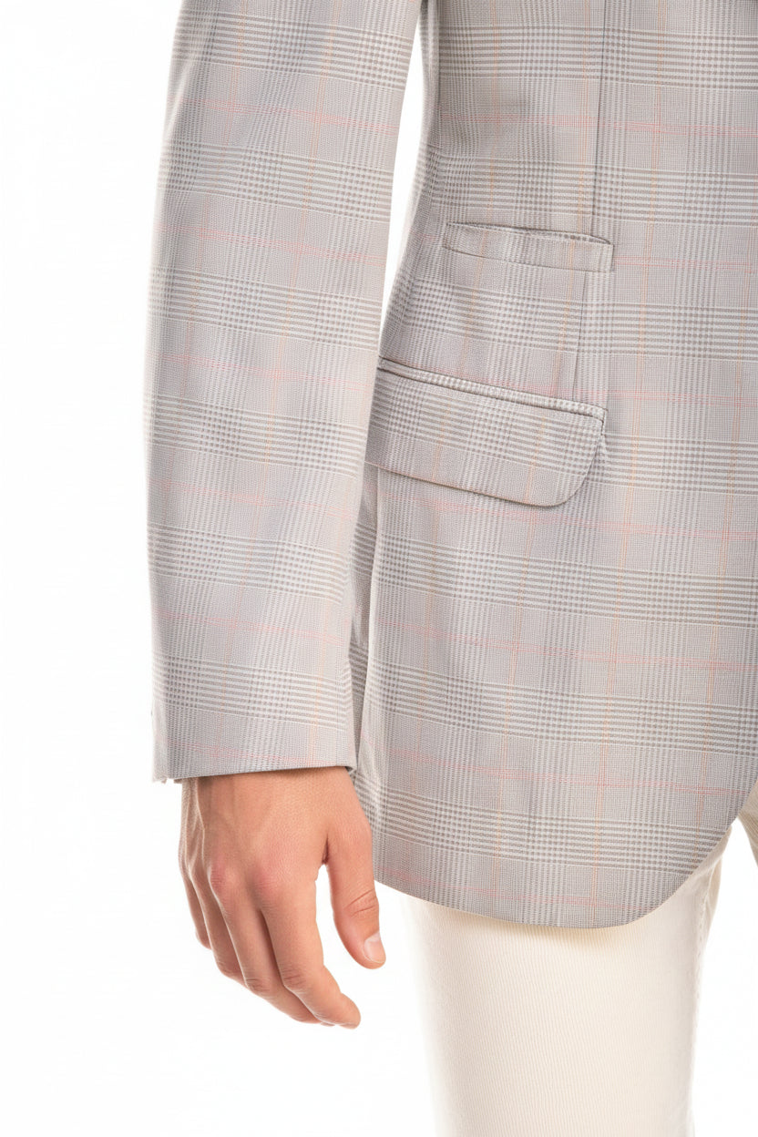 Brunello Cucinelli Glen Check Cotton Sport Jacket