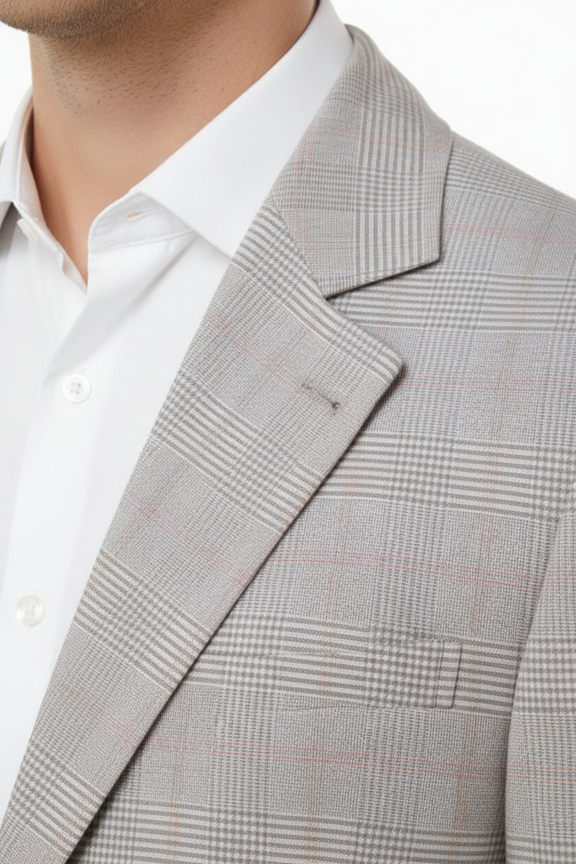 Brunello Cucinelli Glen Check Cotton Sport Jacket