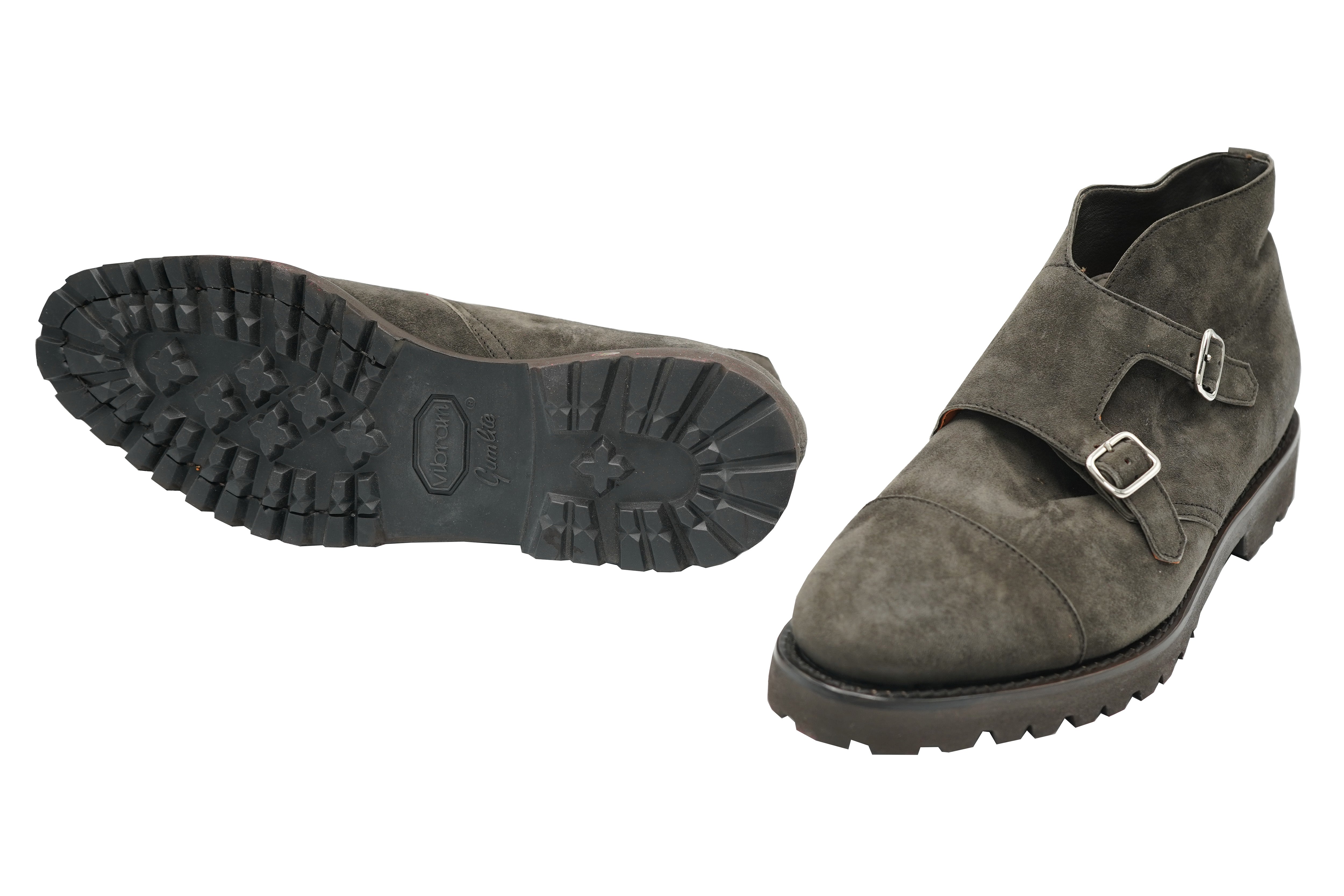Andrea Ventura St Tropez Suede Monk Strap Boots