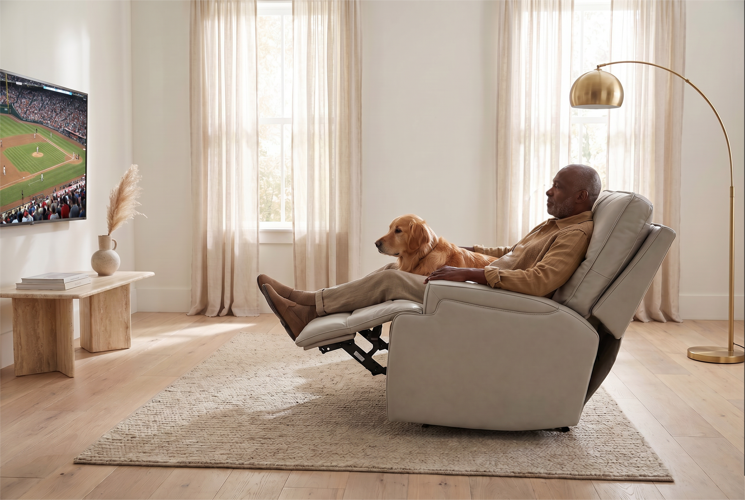Atlas Fog 2-Piece Power Reclining Sofa Set